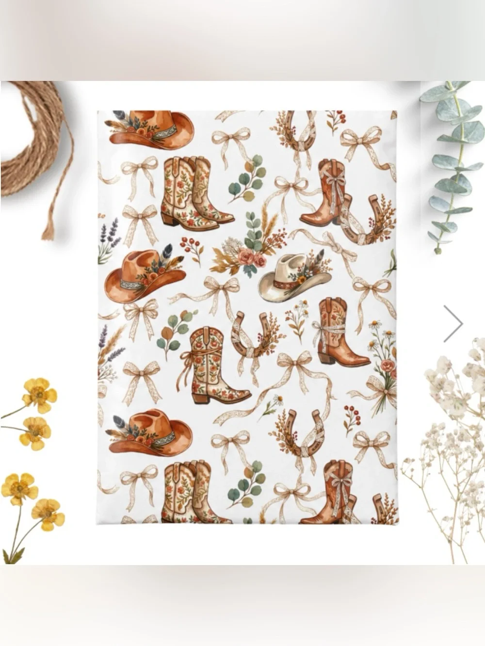 30 10” x 13” Cow Girl Country Southwest Poly Mailers
